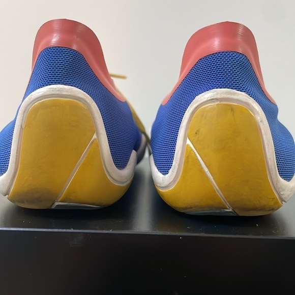 Camper Noshu sneaker mesh Lycra lace up shoe pink blue yellow laces sz 7.5 (38) - Picture 11 of 12